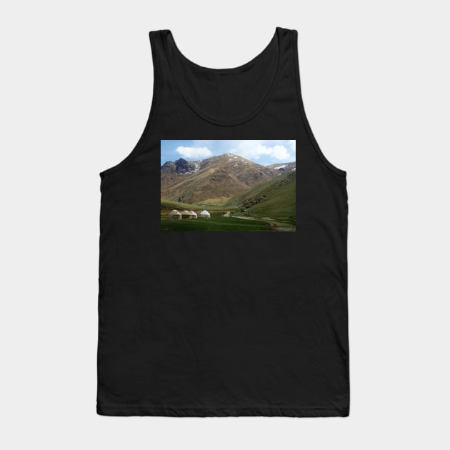 Yurts in Kyrgyzstan Tank Top by SHappe